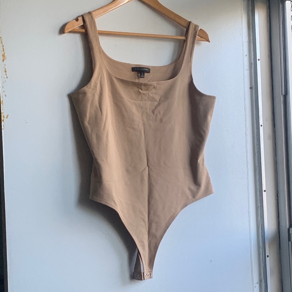 Banana Republic Tan Bodysuit Size L